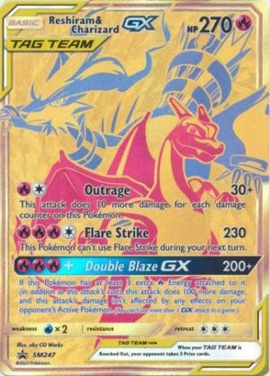Reshiram & Charizard GX - SM247 - JUMBOkort