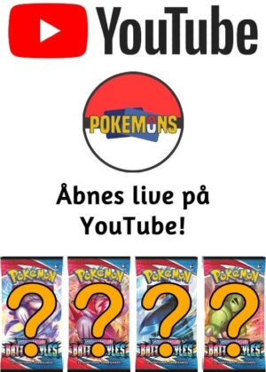 Pokemon SWSH Battle Styles Booster Pack (4 stk) - live opening på YouTube