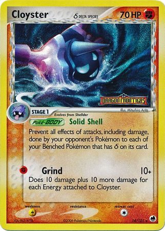 Cloyster δ - 14/101 - Reverse