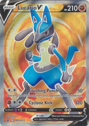 Lucario VSTAR Premium Collection - Lucario V SWSH213 - Pokemon Sword & Shield Promo kort