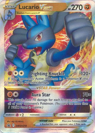 Lucario VSTAR - SWSH214 - JUMBOkort