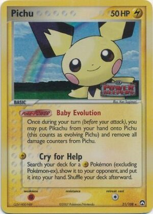 Pichu - 21/108 - Reverse