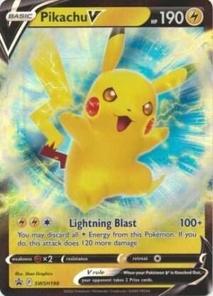 Pikachu V - SWSH198 - JUMBOkort