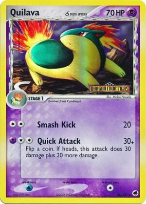 Quilava &delta; - 36/101 - Reverse