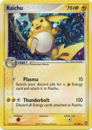Raichu - 12/108 (Holo)