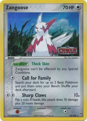 Zangoose - 25/108 - Reverse