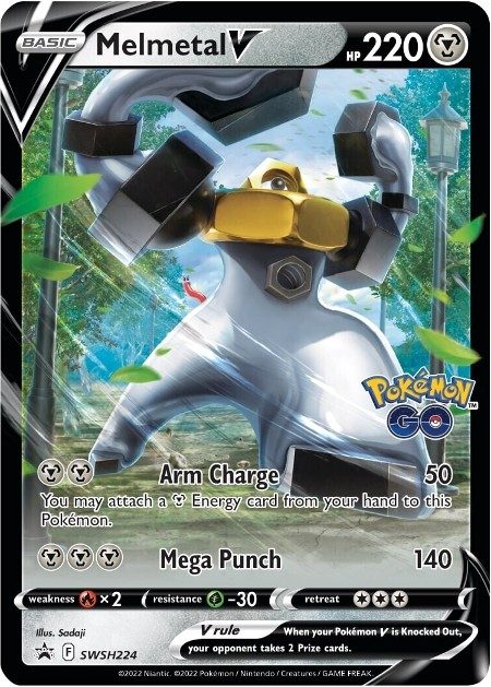 Mewtwo vs Melmetal - V Battle Deck Bundle - Melmetal V SWSH224 - Pokemon Sword & Shield Promo kort