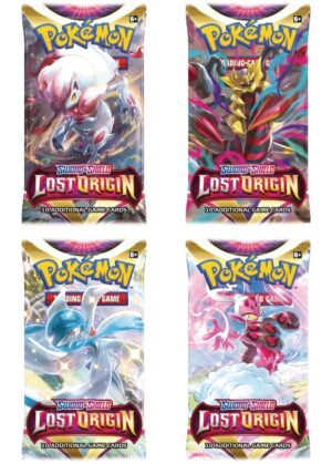 Booster Pack full artwork set (5 stk.) fra SWSH Lost Origin.