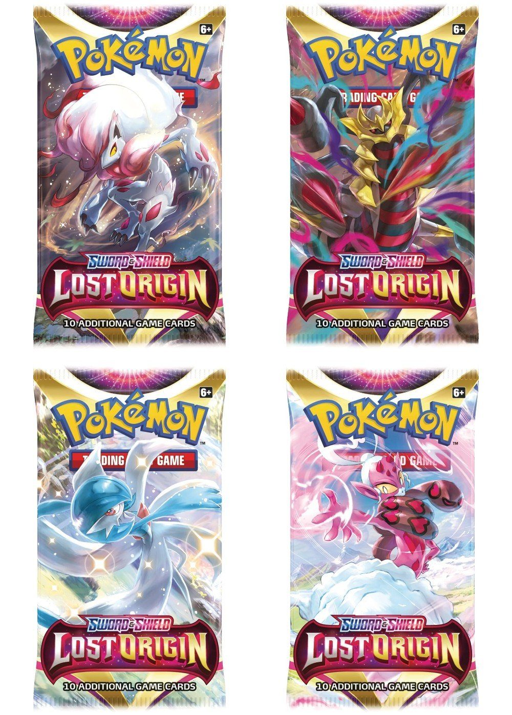 Booster Pack full artwork set (5 stk.) fra SWSH Lost Origin.