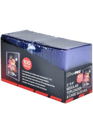 100 stk. Toploader 3x4 Regular og soft card sleeves - Ultra Pro