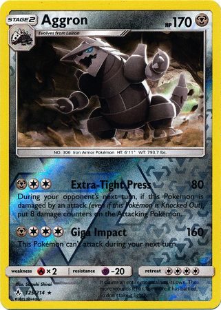Aggron - 125/214 - Reverse