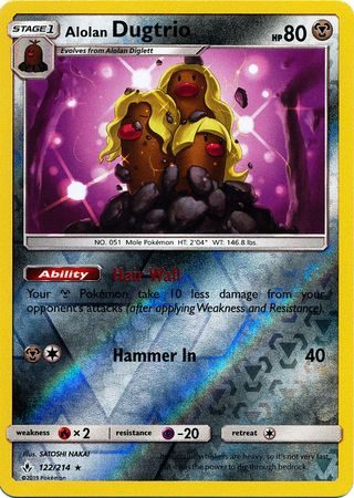 Alolan Dugtrio - 122/214 - Reverse