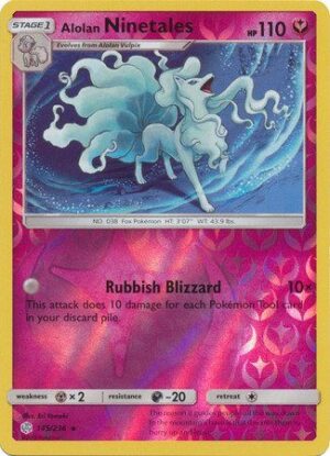 Alolan Ninetales  - 145/236 - Reverse