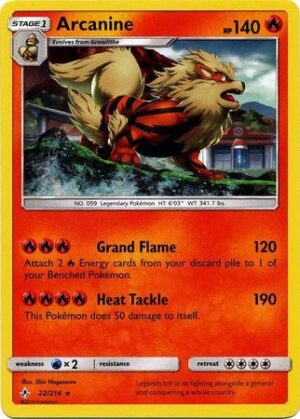 Arcanine - 22/214 (Holo)