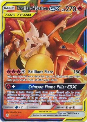 Charizard & Braixen-GX  - 22/236