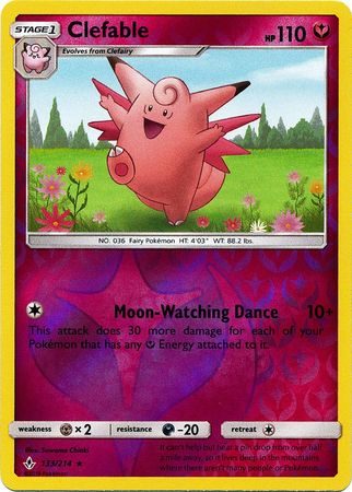Clefable - 133/214 - Reverse