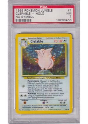Clefable No Symbol Error 1/64 PSA 7