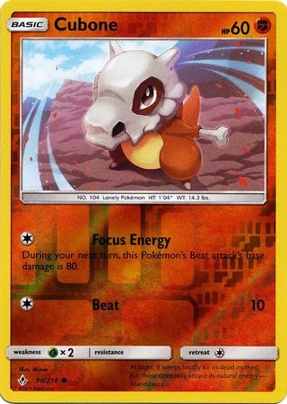 Cubone – 90/214 – Reverse