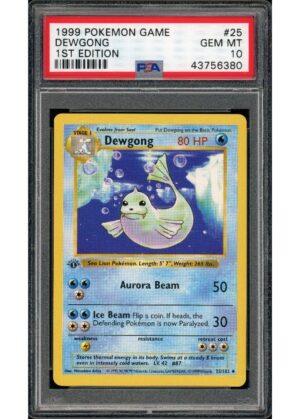 Dewgong 25/102 1st Edition PSA 10