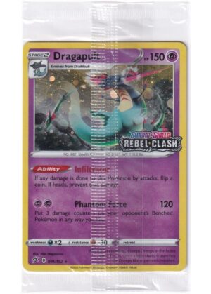 Dragapult - 091/192 - Rebel Clash Stamp - Sealed