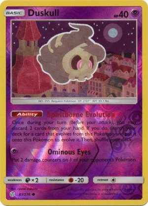 Duskull  - 83/236 - Reverse