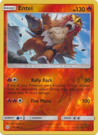 Entei  – 28/236 – Reverse