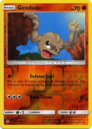 Geodude - 87/214 - Reverse