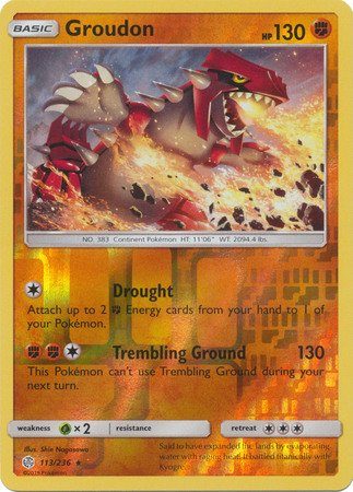 Groudon  – 113/236 – Reverse