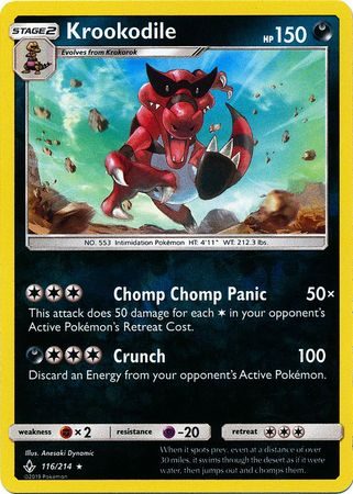 Krookodile - 116/214 - Reverse