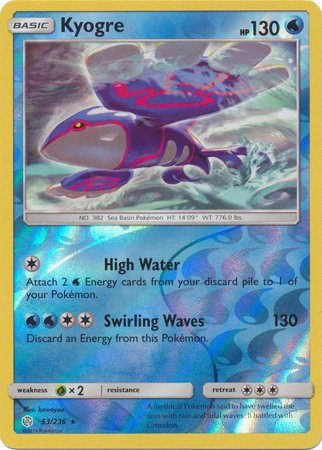 Kyogre  – 53/236 – Reverse