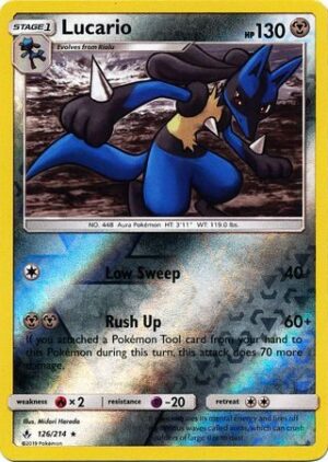 Lucario - 126/214 - Reverse