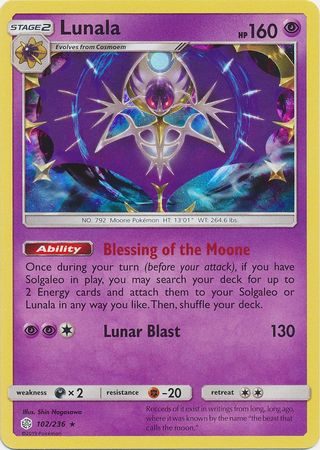 Lunala  – 102/236 (Holo)