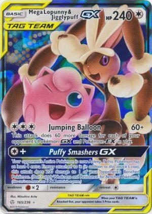 Mega Lopunny & Jigglypuff-GX  - 165/236