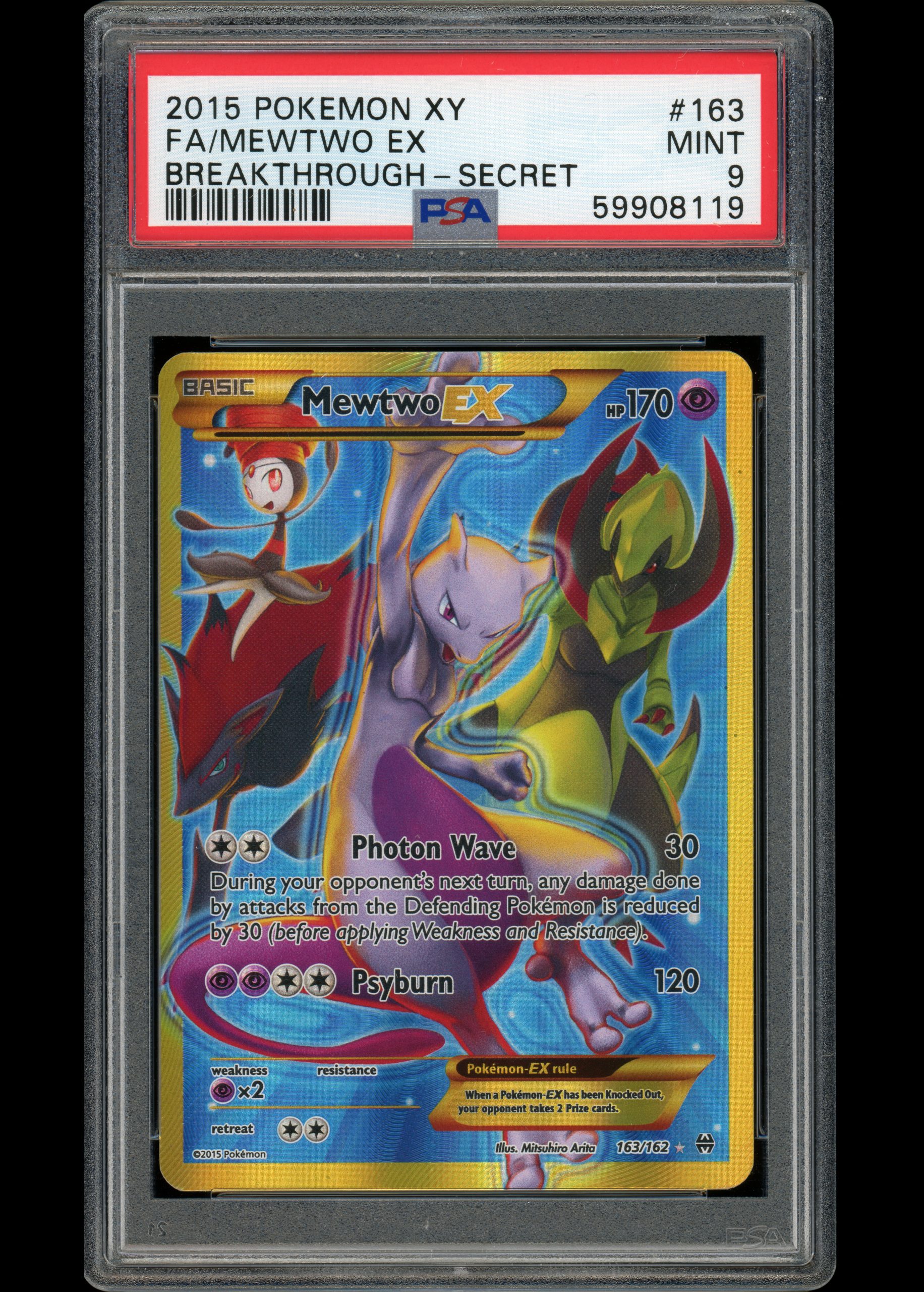 Mewtwo EX 163/162 PSA 9