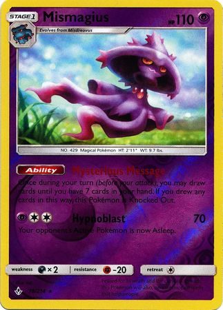 Mismagius - 78/214 - Reverse