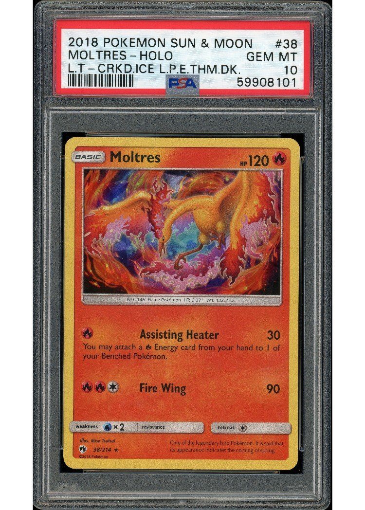 Moltres 38/214 PSA 10