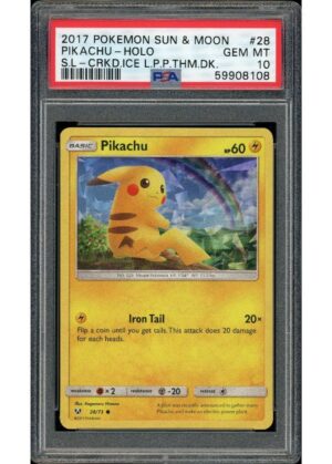 Pikachu Cracked Ice Holo 28/73 PSA 10