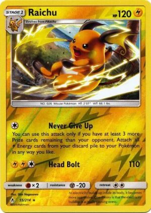 Raichu - 55/214 - Reverse
