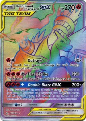 Reshiram & Charizard-GX - 217/214