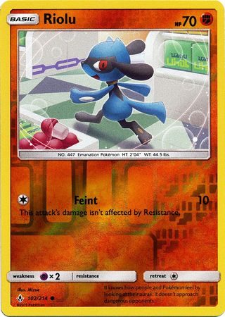 Riolu – 102/214 – Reverse