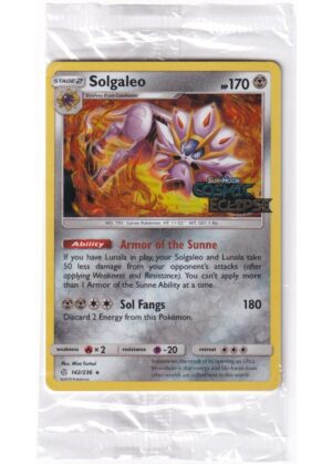 Solgaleo - 142/236 - Cosmic Eclipse Stamp - Sealed