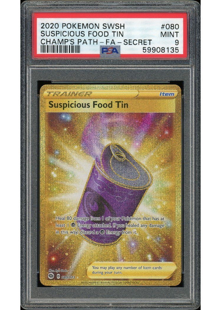 Suspicious Food Tin 080/073 PSA 9