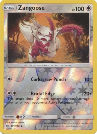 Zangoose  – 173/236 – Reverse