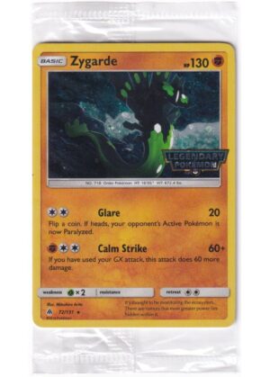 Zygarde - 72/131 - LEGENDARY POKÉMON Stamp - Sealed