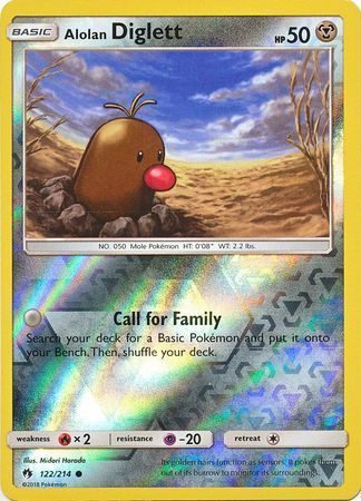 Alolan Diglett - 122/214 - Reverse