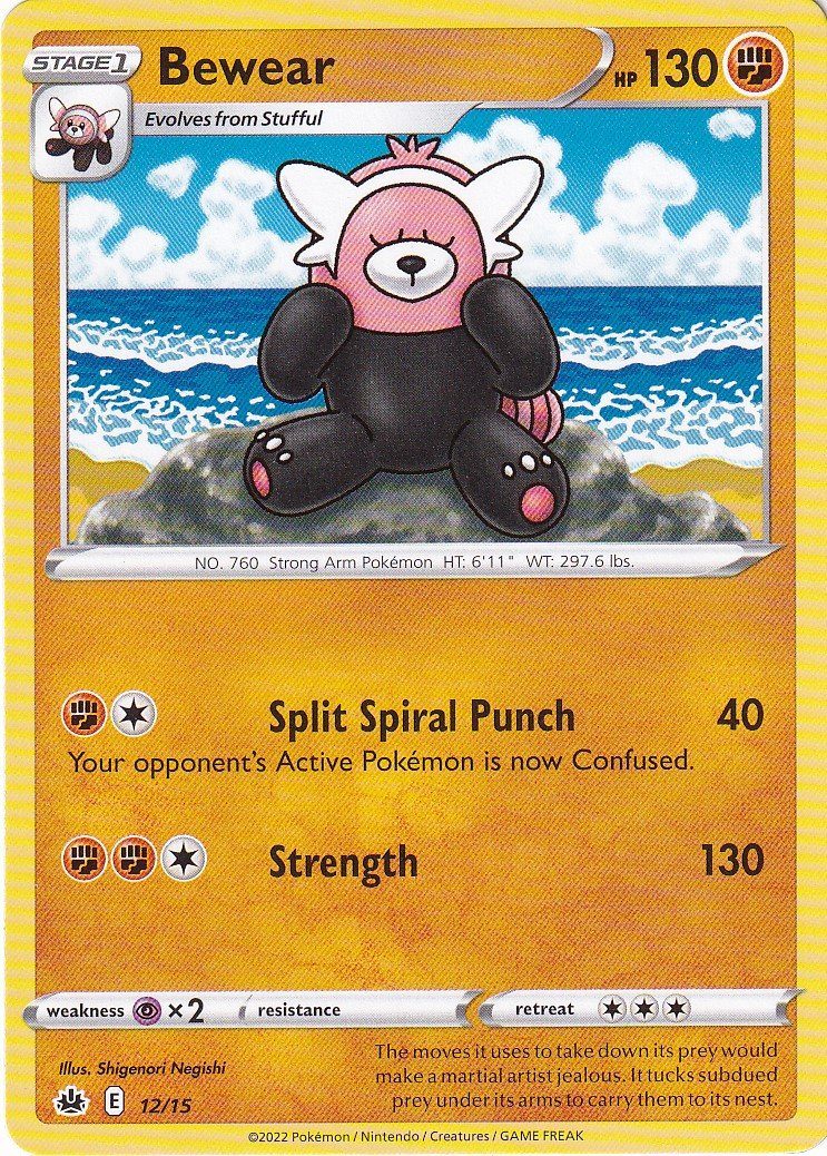 Bewear - 12/15 - McDonald's Promo - Pokemon McDonald's Collection 2022