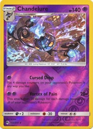 Chandelure - 103/214 - Reverse