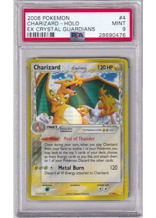 Charizard &delta; 4/100 PSA 9