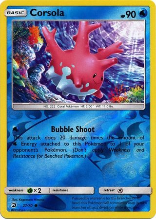 Corsola - 27/70 - Reverse