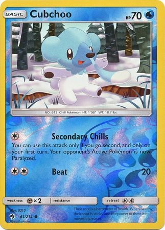 Cubchoo - 61/214 - Reverse